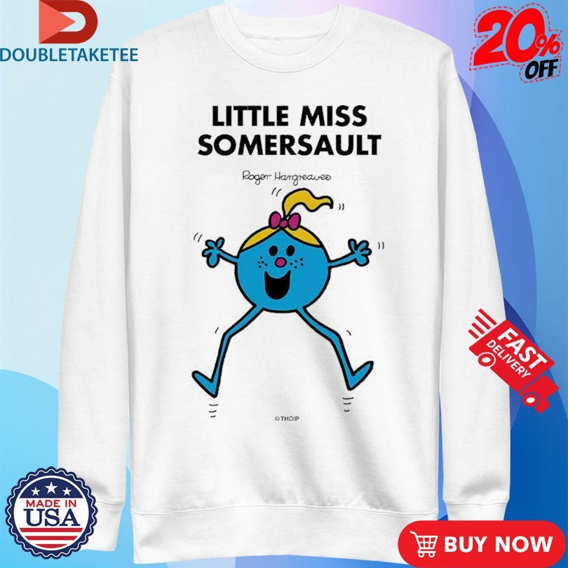 Official Mr. Men Little Miss Little Miss Somersault Shirts Unisex , , , Long Sleeve Tee