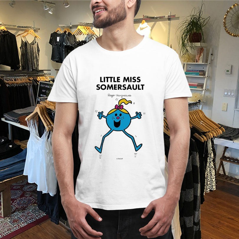 Official Mr. Men Little Miss Little Miss Somersault Shirts Unisex , , , Long Sleeve Tee