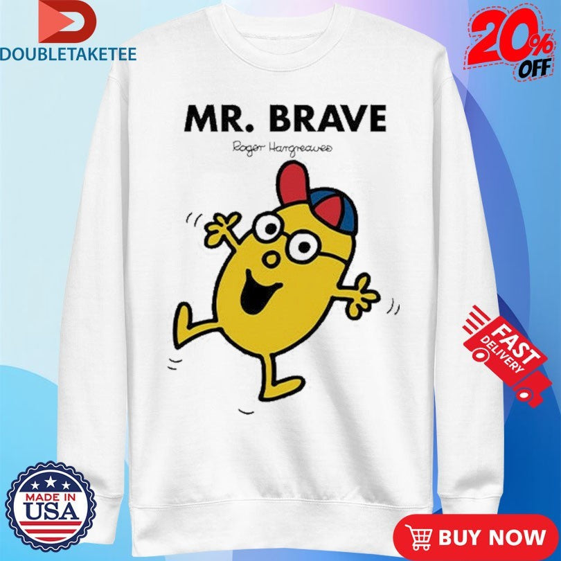 Official Mr. Men Little Miss Mr. Brave Shirts Unisex , , , Long Sleeve Tee
