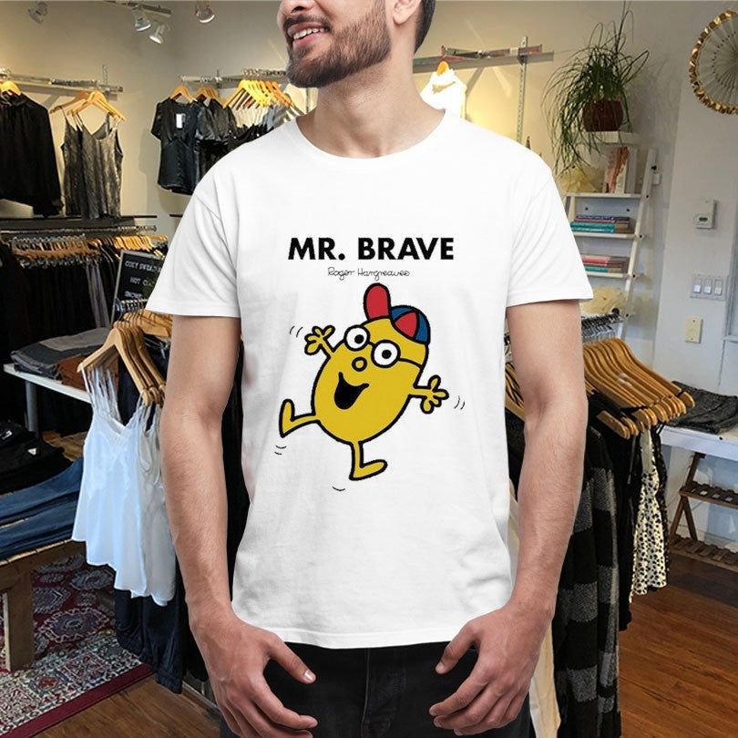 Official Mr. Men Little Miss Mr. Brave Shirts Unisex , , , Long Sleeve Tee