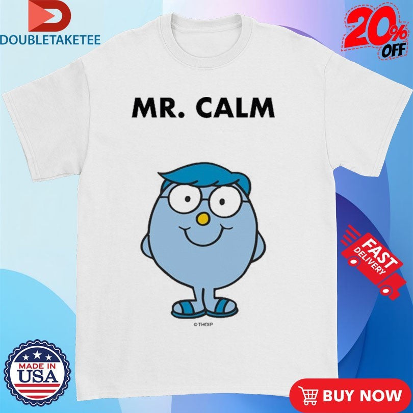 Official Mr. Men Little Miss Mr. Calm Shirts Unisex , , , Long Sleeve Tee