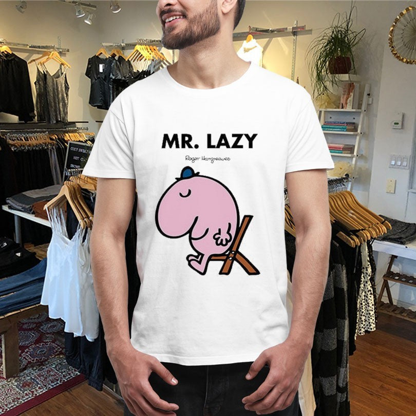 Official Mr. Men Little Miss Mr. Lazy Shirts Unisex , , , Long Sleeve Tee