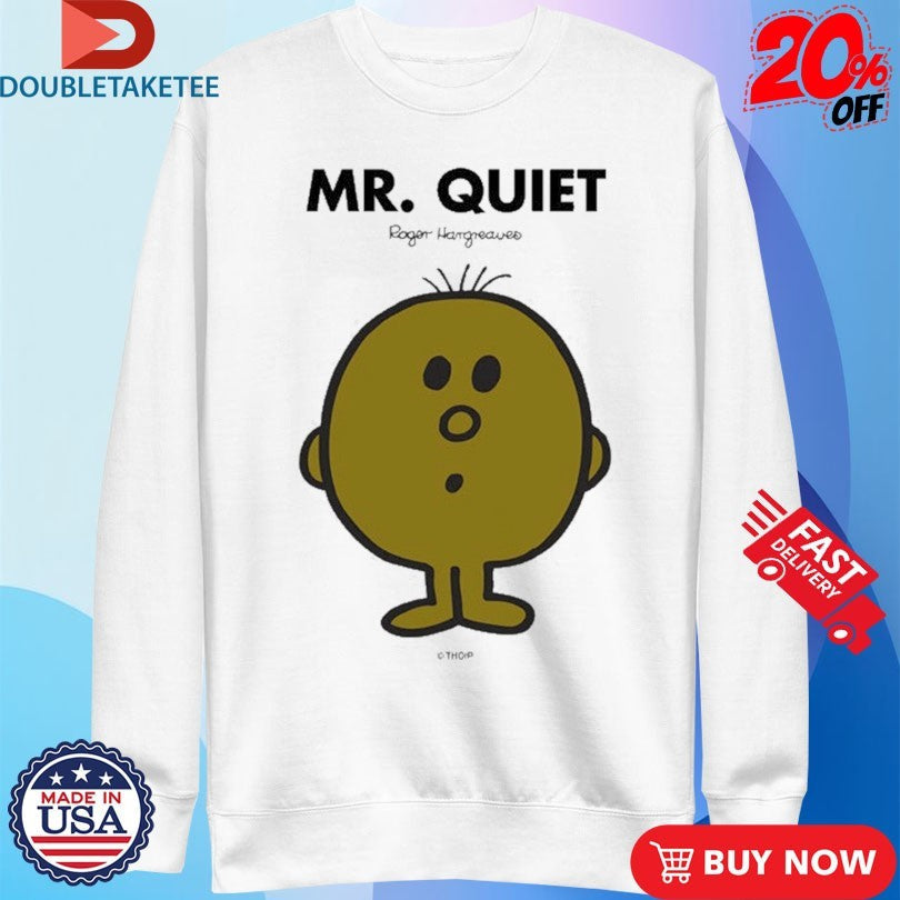 Official Mr. Men Little Miss Mr. Quiet Shirts Unisex , , , Long Sleeve Tee
