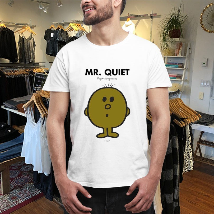 Official Mr. Men Little Miss Mr. Quiet Shirts Unisex , , , Long Sleeve Tee