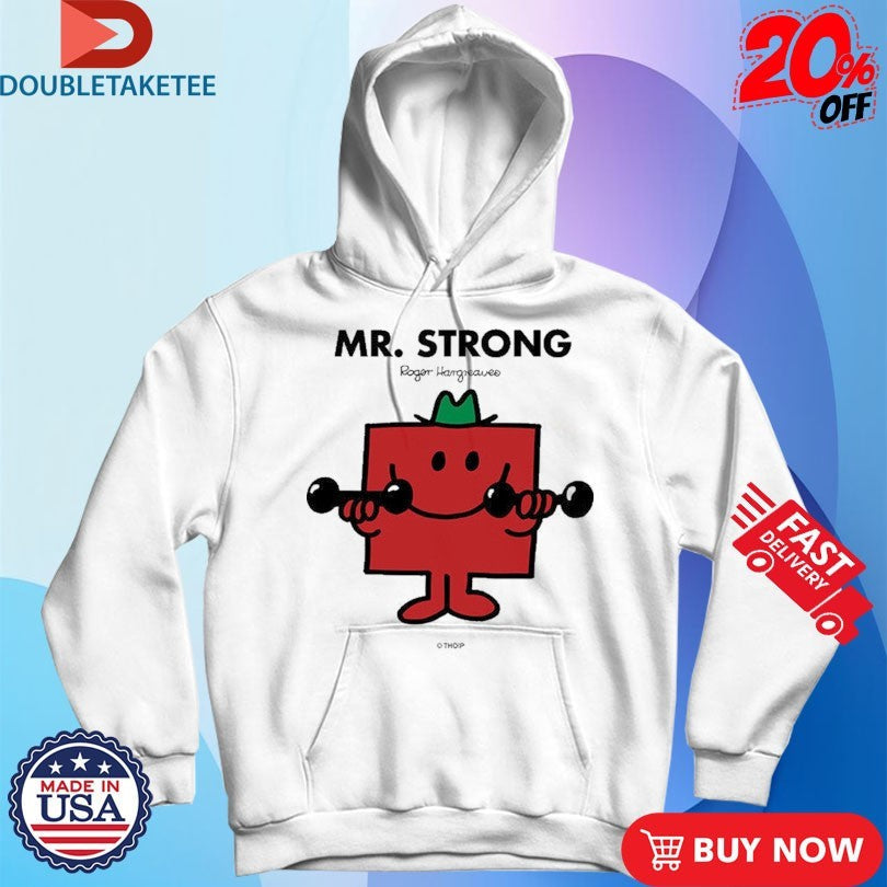 Official Mr. Men Little Miss Mr. Strong Shirts Unisex , , , Long Sleeve Tee