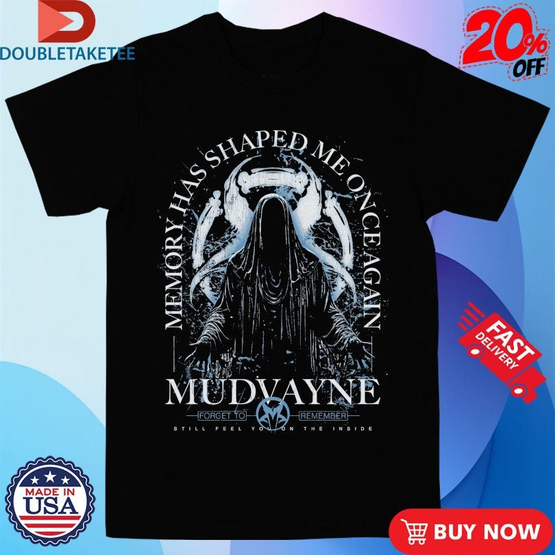 Official Mudvayne Memory Has Shaped Me Once Again Forget To Remember Still Feel You On The Inside Black Knight Shirts