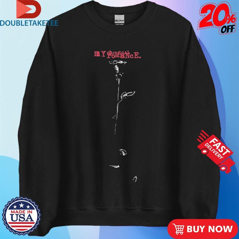 Official My Chemical Romance Dying Rose Shirts Unisex , , , Long Sleeve Tee