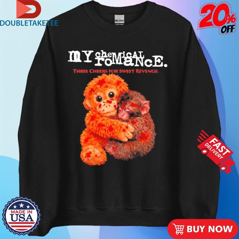 Official My Chemical Romance Punch Monkey Three Cheers For Sweet Revenge Shirts Unisex , , , Long Sleeve Tee