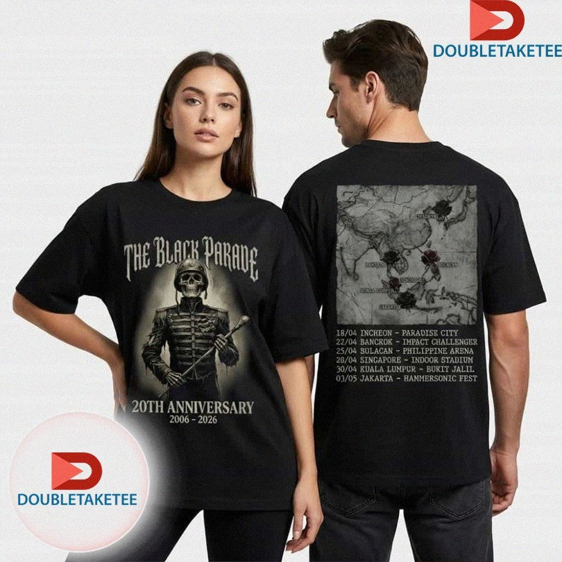 Official My Chemical Romance The Black Parade 2006-2026 Tour Dates 20th Anniversary Southeast Asia And East Asia Shirts