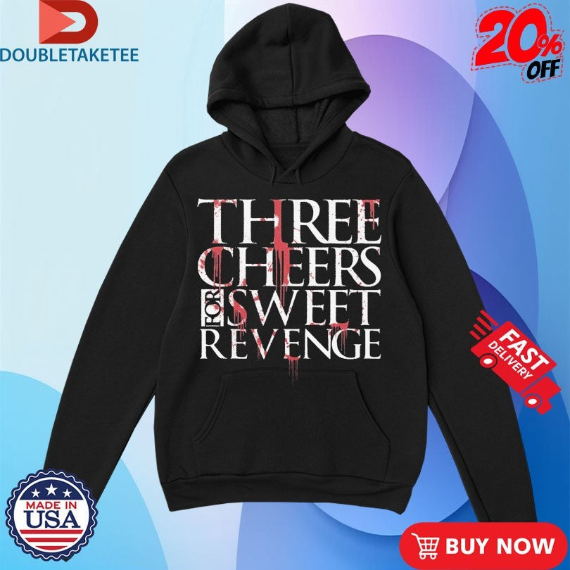 Official My Chemical Romance Three Cheers For Sweet Revenge Blood Drip Shirts Unisex , , , Long Sleeve Tee