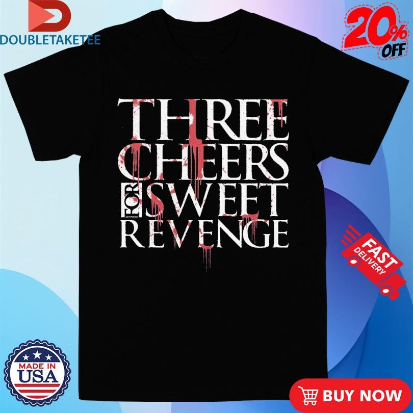 Official My Chemical Romance Three Cheers For Sweet Revenge Blood Drip Shirts Unisex , , , Long Sleeve Tee