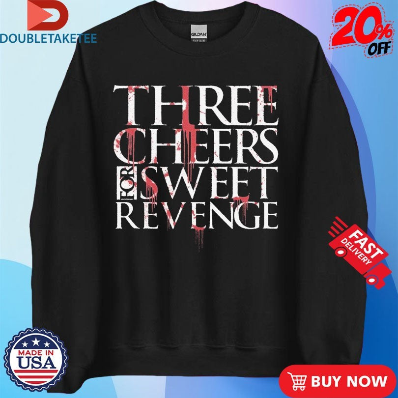 Official My Chemical Romance Three Cheers For Sweet Revenge Blood Drip Shirts Unisex , , , Long Sleeve Tee