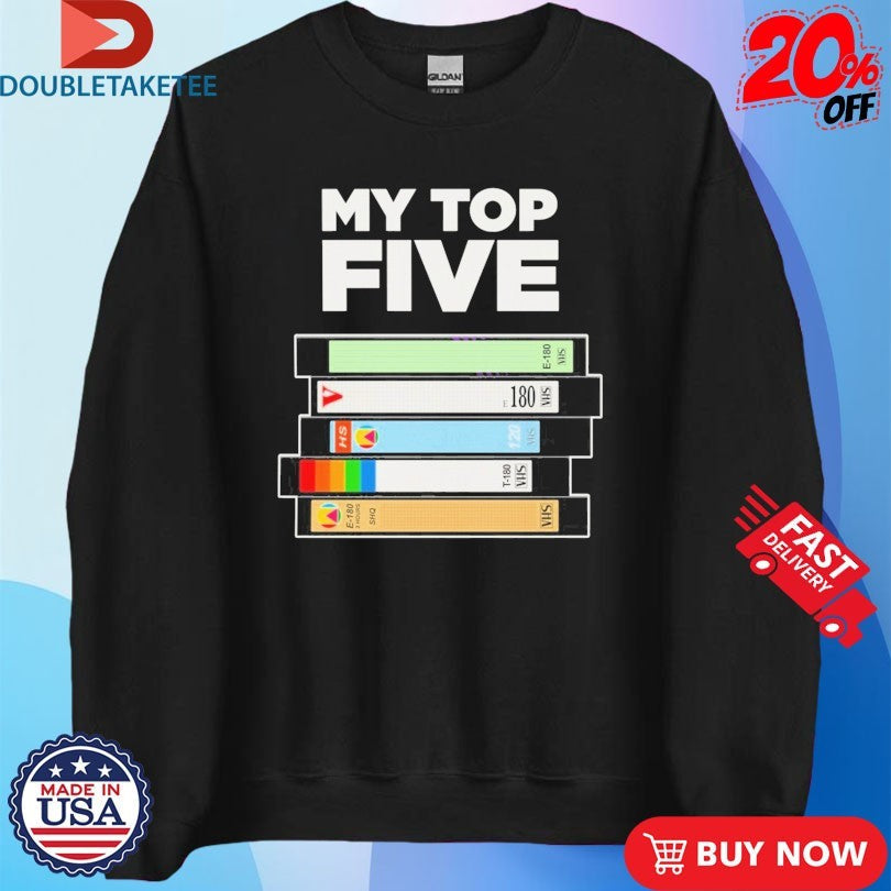 Official My Top Five Books Shirts Unisex , , , Long Sleeve Tee