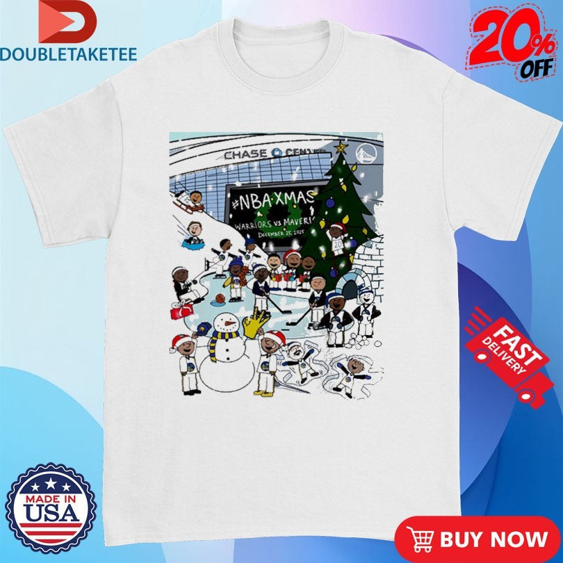 Official NBA Xmas Golden State Warriors vs Dallas Mavericks On December 25 2025 Chase Center Shirts