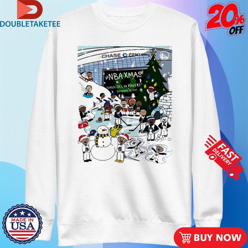 Official NBA Xmas Golden State Warriors vs Dallas Mavericks On December 25 2025 Chase Center Shirts
