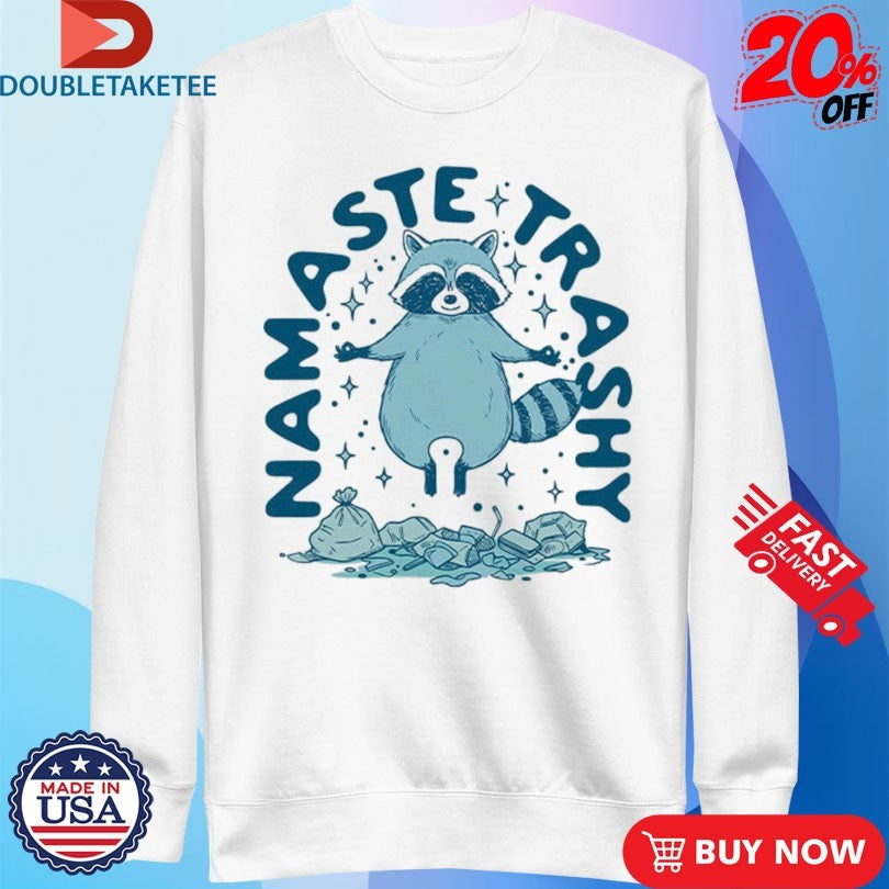 Official Namaste Trashy Raccoon Shirts Unisex , , , Long Sleeve Tee