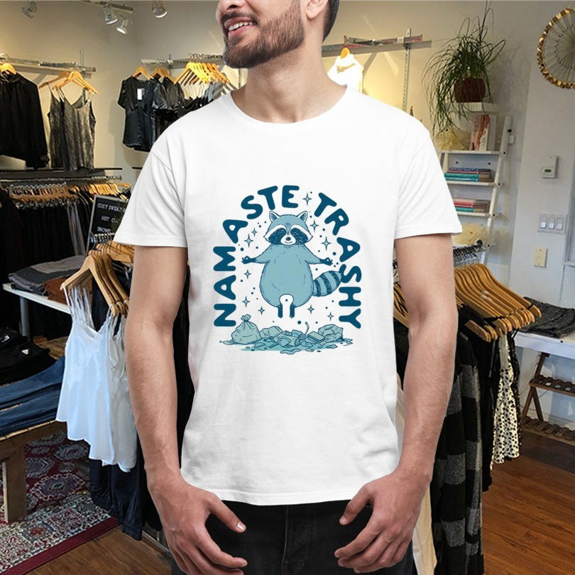 Official Namaste Trashy Raccoon Shirts Unisex , , , Long Sleeve Tee