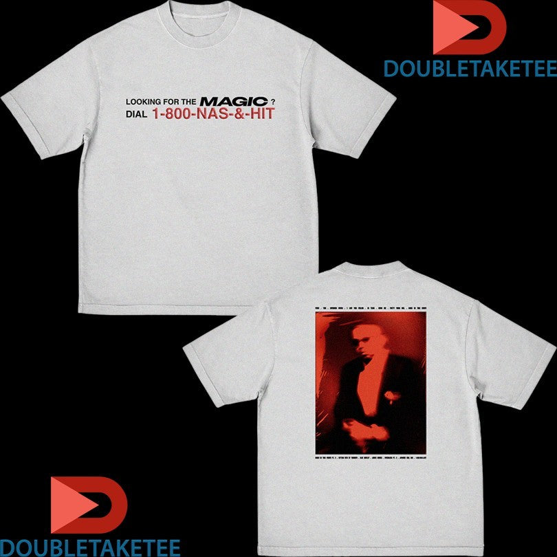 Official Nas Nasir Jones Looking For The Magic 3 Dial 1-800 Nas &amp; Hit Shirts Unisex , , , Long Sleeve Tee