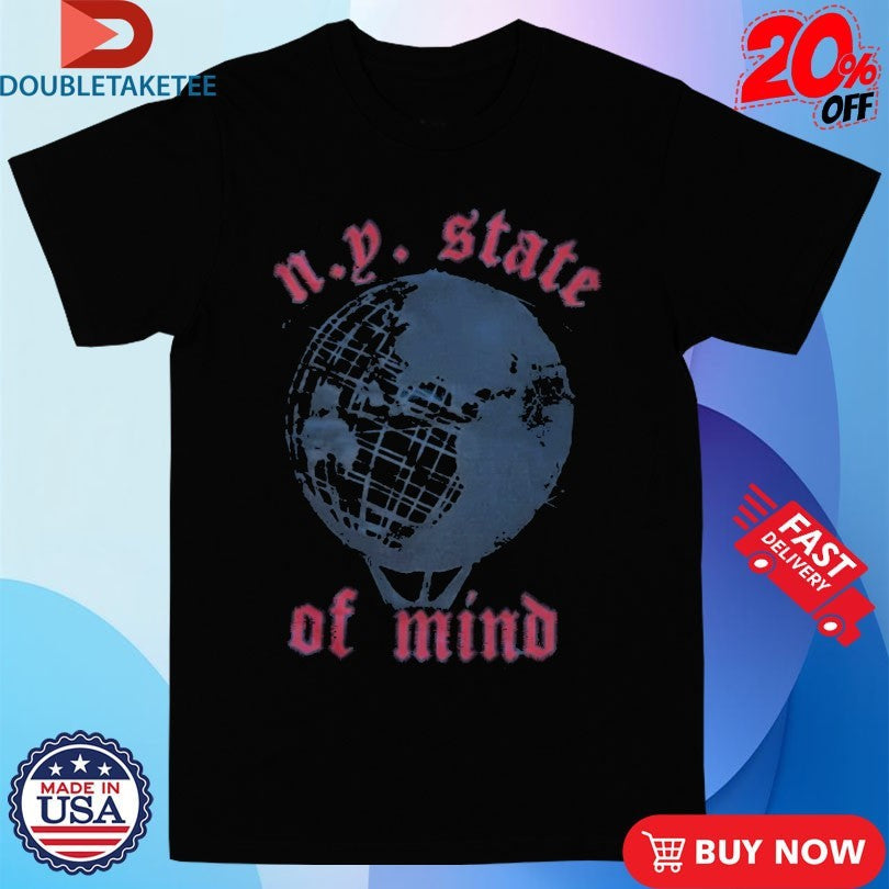 Official Nasir Jones Objects Are By X Nas NY State Of Mind Globe Shirts Unisex , , , Long Sleeve Tee