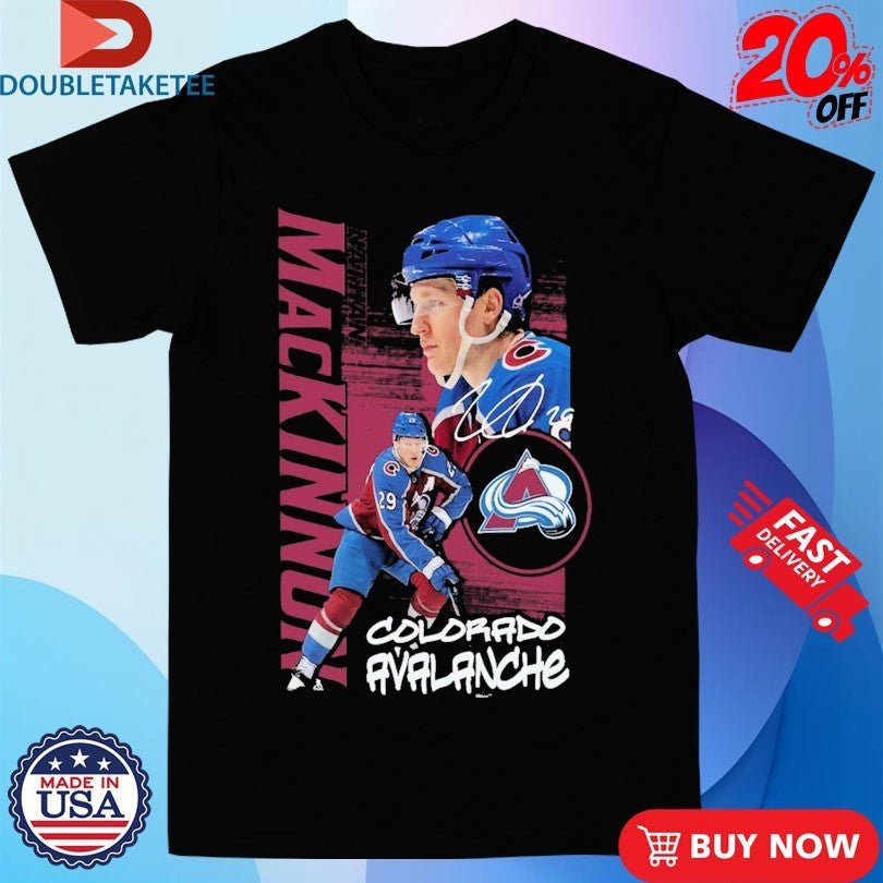 Official Nathan MacKinnon Colorado Avalanche Playmaker NHL Signature Shirts Unisex , , , Long Sleeve Tee