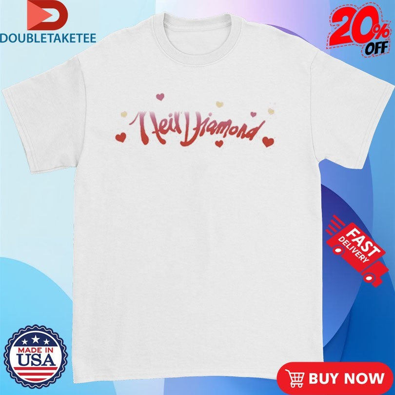 Official Neil Diamond Logo Heart Shirts Unisex , , , Long Sleeve Tee