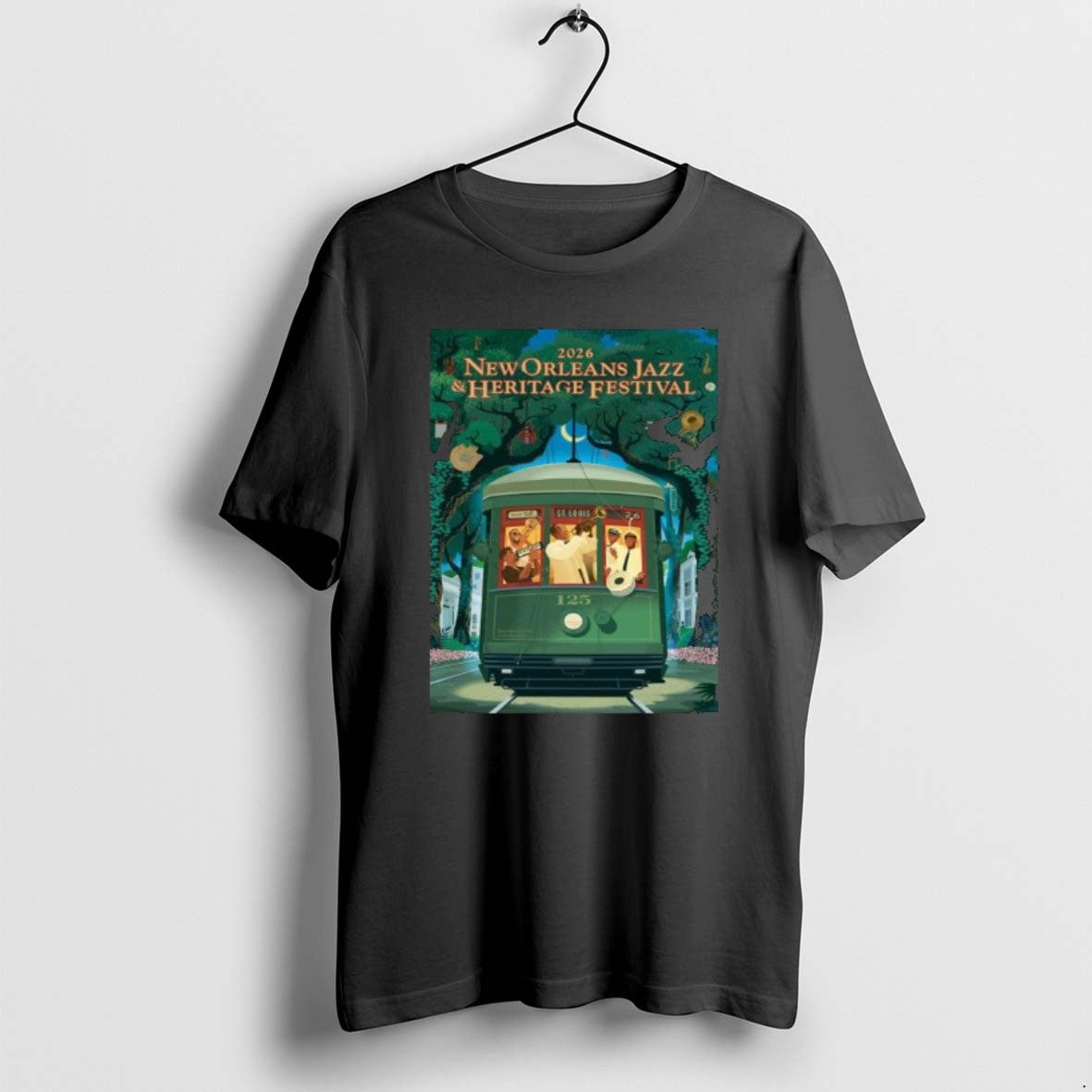 Official New Orleans Jazz Heritage Festival 2026 125th Anniversary Louis Armstrong 125th Streetcar