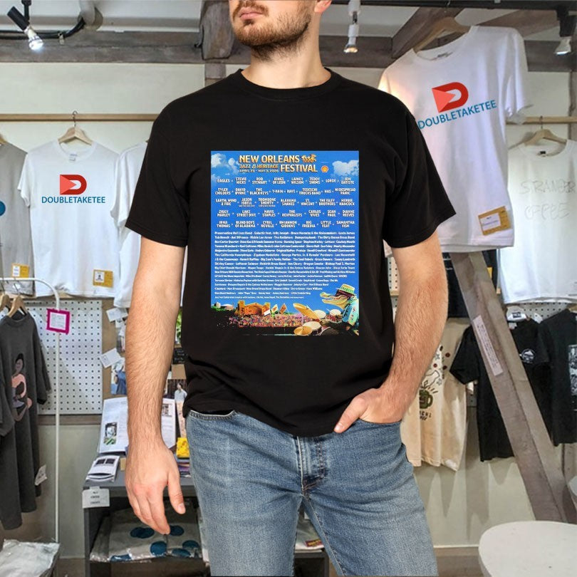 Official New Orleans Jazz And Heritage Festival Music Lineup On April 23 to May 3 2026 Shirts