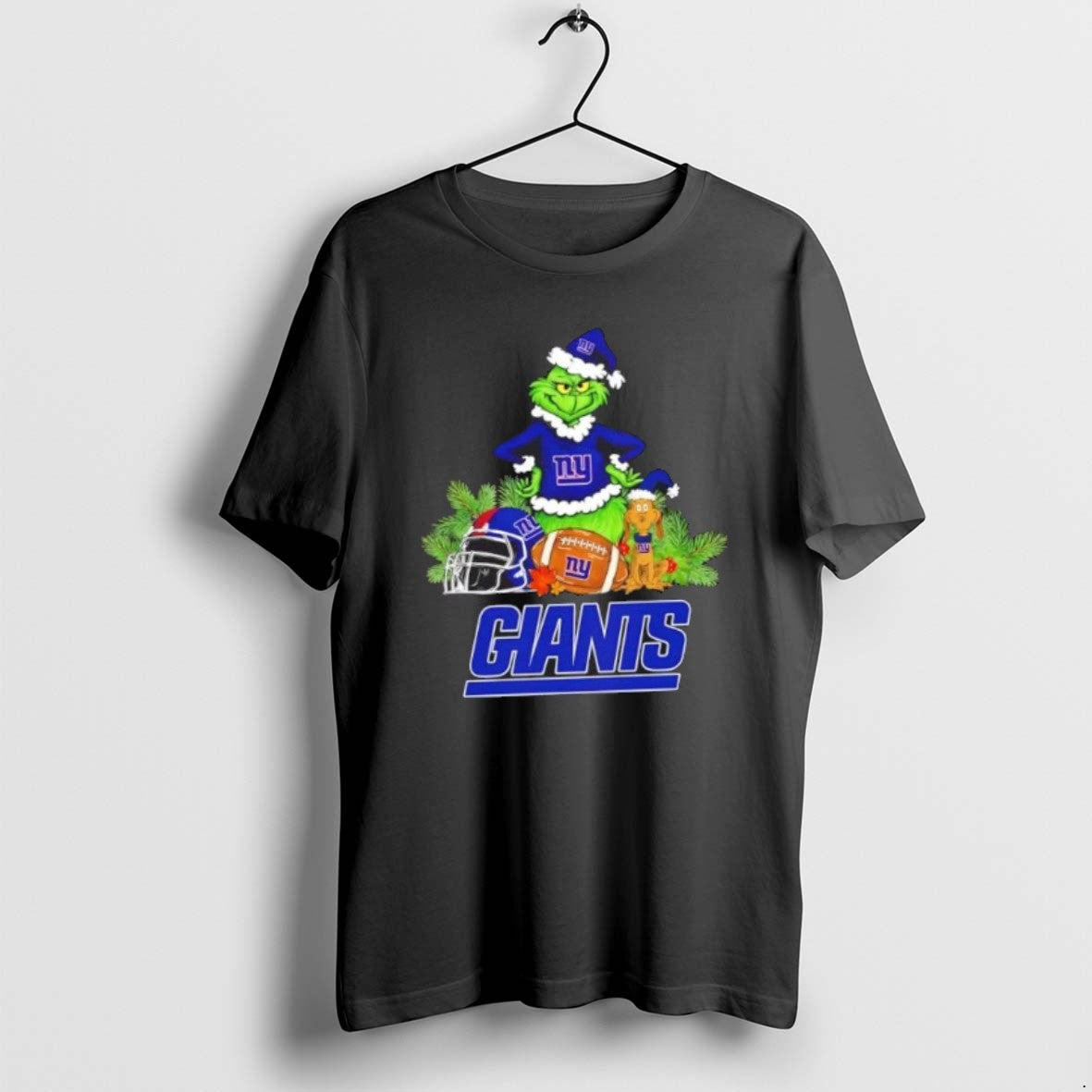 Official New York Giants Football X Grinch Max Dog Merry