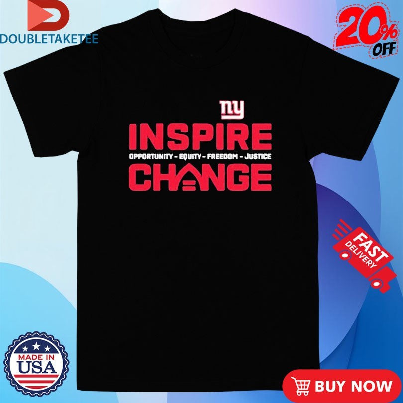 Official New York Giants Inspire Change Opportunity Equity Freedom Justice Shirts Unisex , , , Long Sleeve Tee