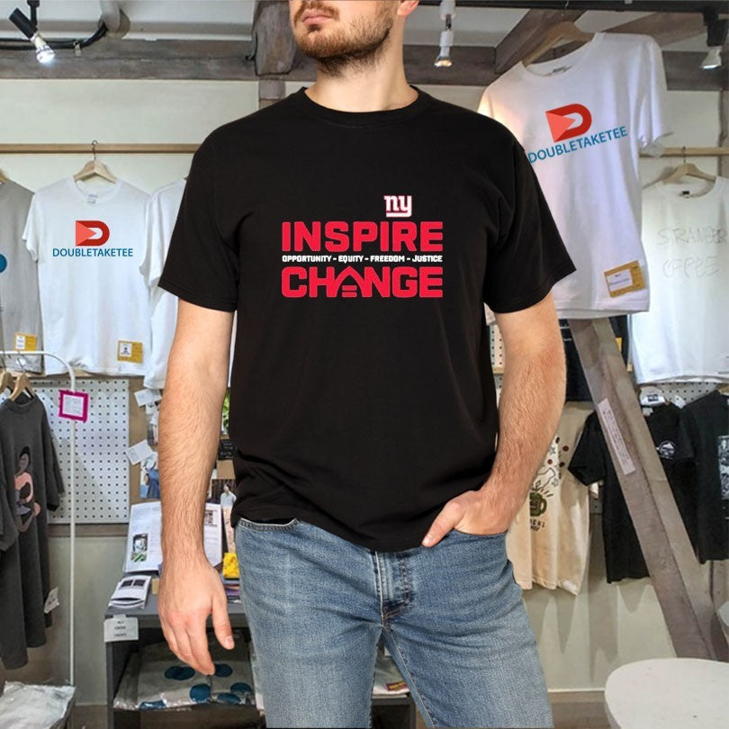 Official New York Giants Inspire Change Opportunity Equity Freedom Justice Shirts Unisex , , , Long Sleeve Tee
