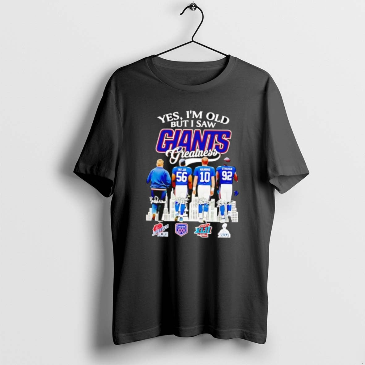 Official New York Giants Yes I Am Old But I Saw Greatness Giants 2025 Signature