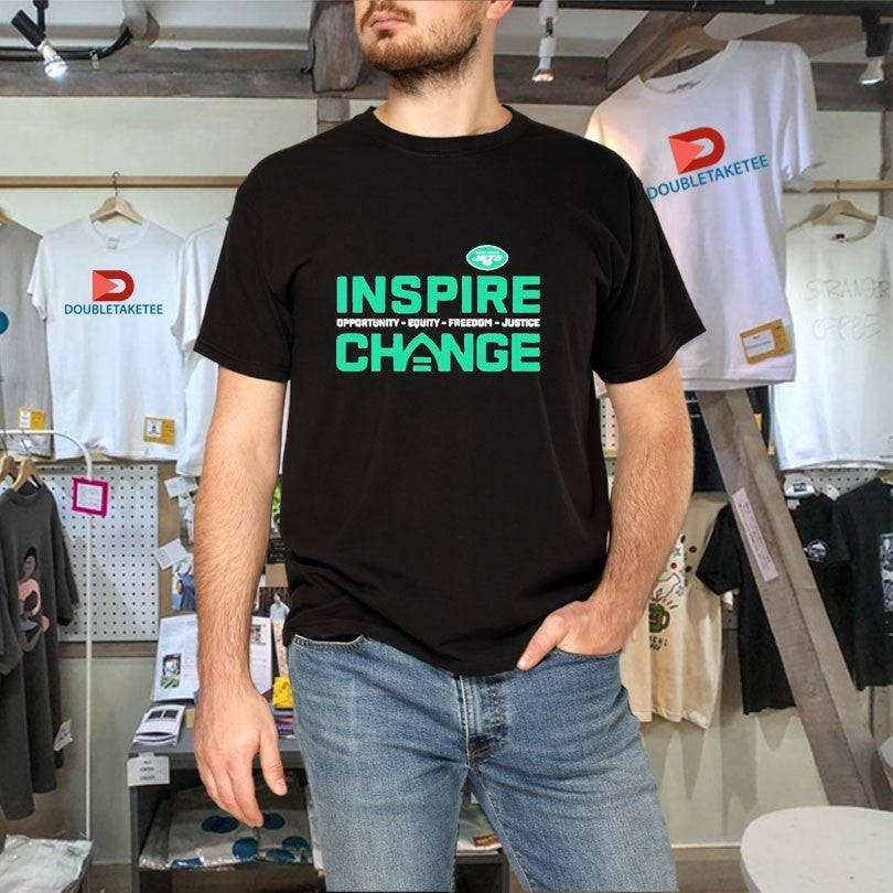 Official New York Jets Inspire Change Opportunity Equity Freedom Justice Shirts Unisex , , , Long Sleeve Tee
