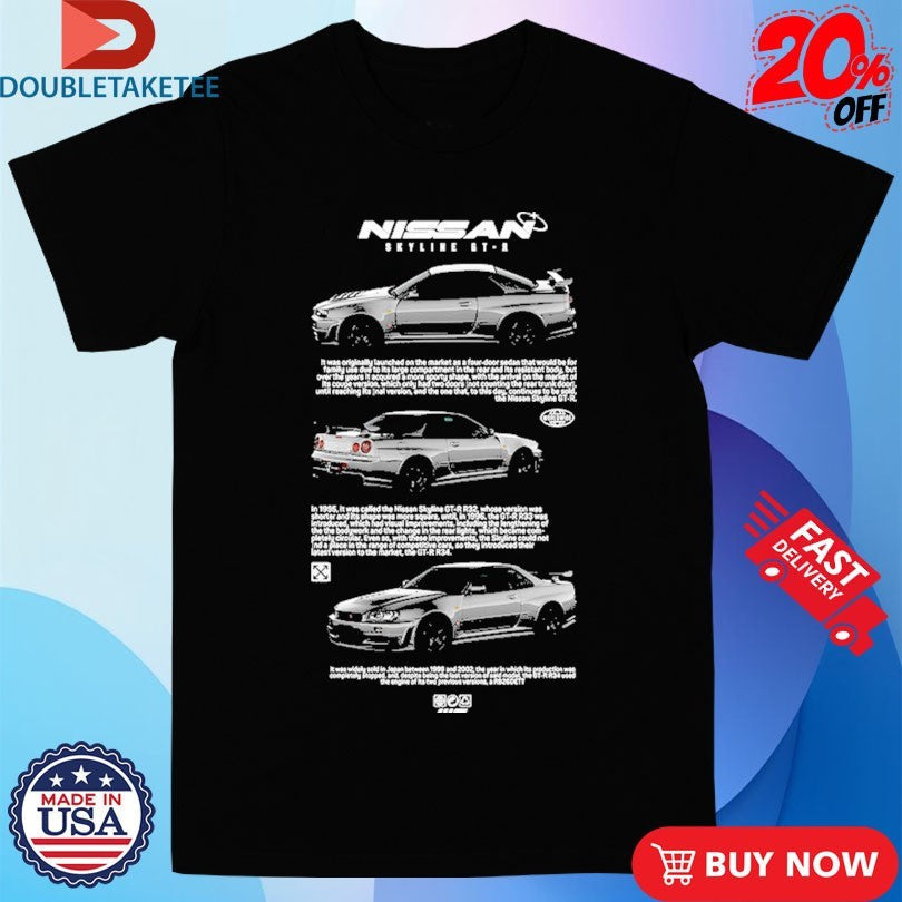 Official Nissan Skyline GT-R R32 Shirts Unisex , , , Long Sleeve Tee