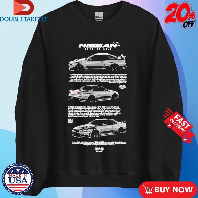 Official Nissan Skyline GT-R R32 Shirts Unisex , , , Long Sleeve Tee