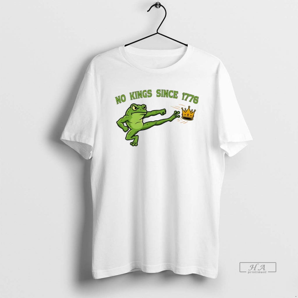 Official No Kings Since 1776 Frog Kick