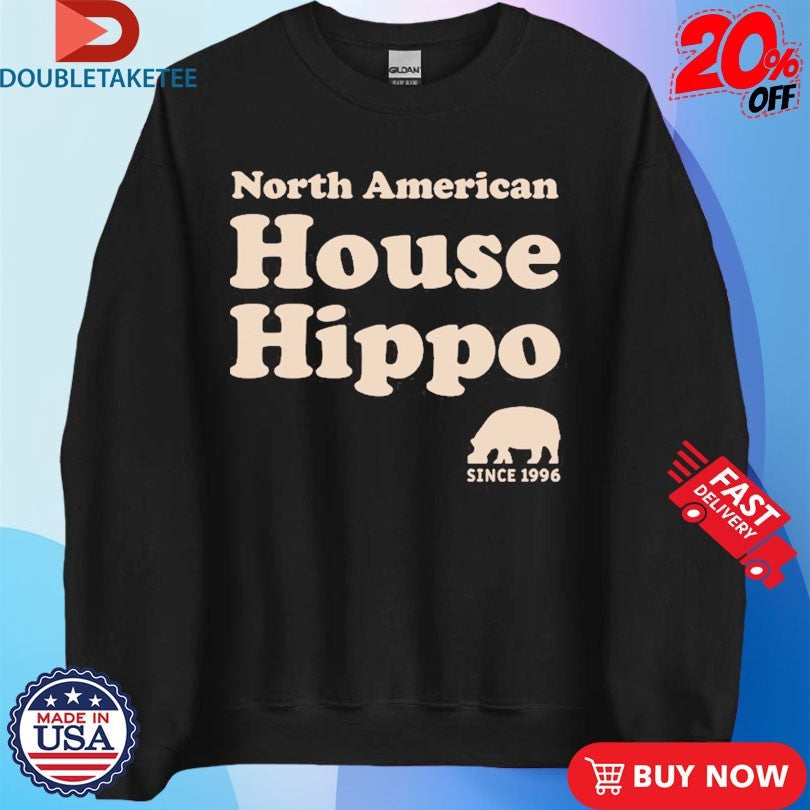 Official North American House Hippo Est 1996 Shirts Unisex , , , Long Sleeve Tee