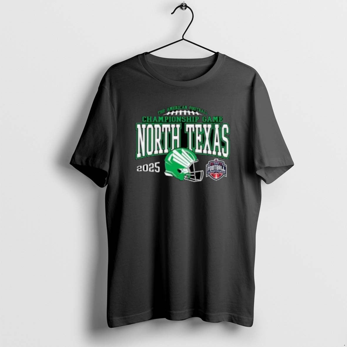 Official North Texas Mean Green Aac Football Championship Bound Helmet Circle Black
