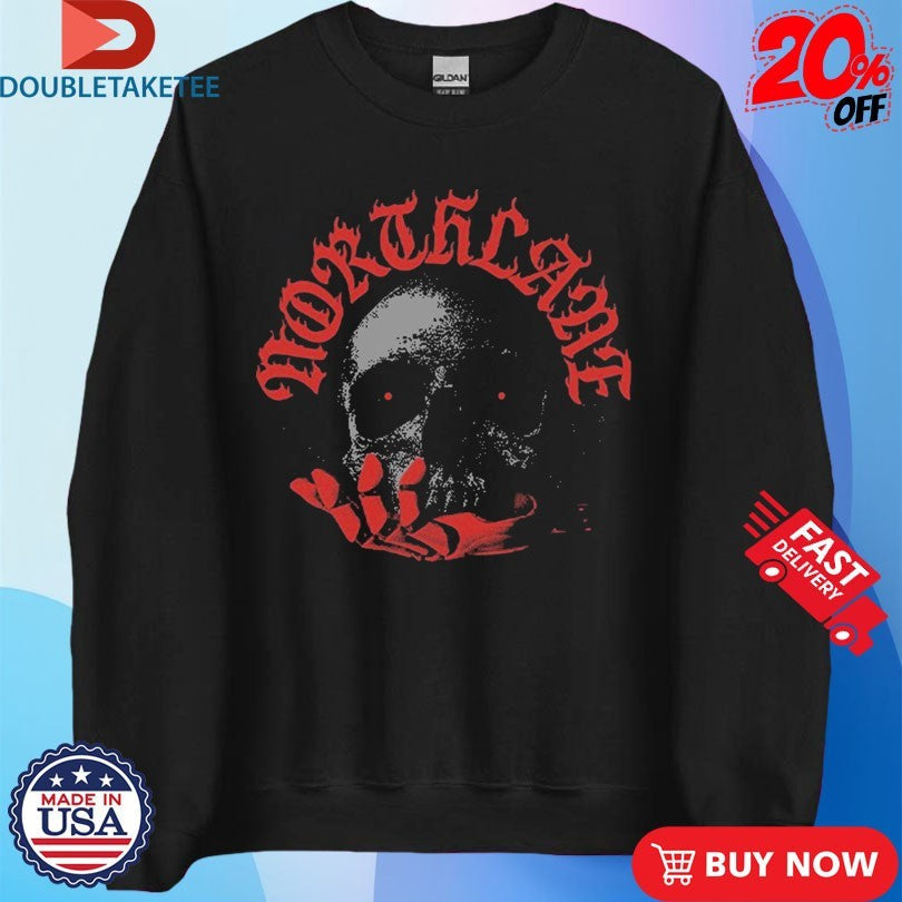 Official Northlane Skull Hand Shirts Unisex , , , Long Sleeve Tee