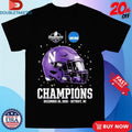 Official Northwestern Wildcats GameAbove Sports Bowl Champions Ford Field Detroit Michigan December 26 2025 Helmet Shirts
