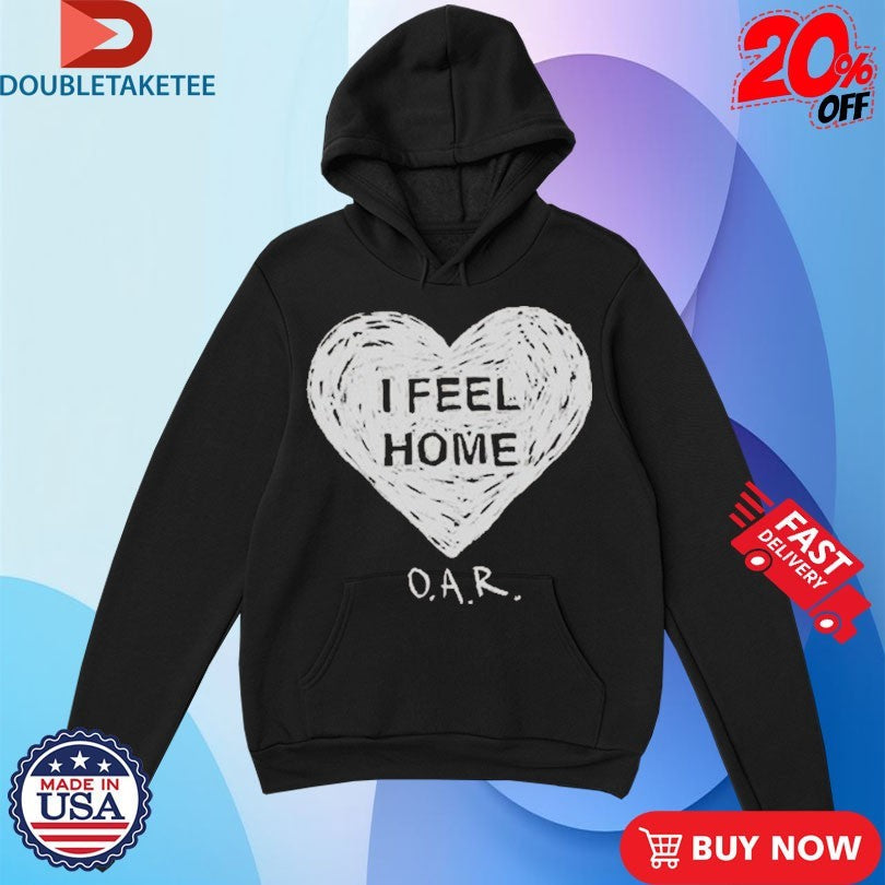Official OAR I Feel Home Heart Shirts Unisex , , , Long Sleeve Tee