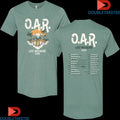 Official OAR Lost Weekend Tour 2025 Dates Skelly Flames Shirts Unisex , , , Long Sleeve Tee