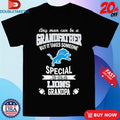 Official Official Any Man Can Be A Grandfather But It Takes Someone Special To Be A Detroit Lions Grandpa Shirts