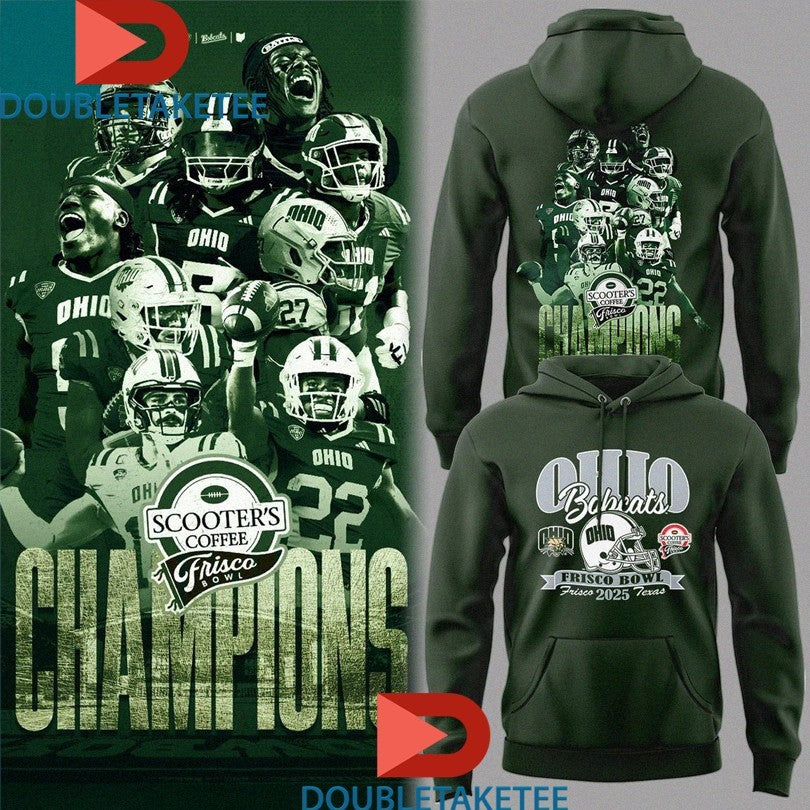 Official Ohio Bobcats Scooter’s Coffee Frisco Bowl Champion 2025 Shirts Unisex , , , Long Sleeve Tee