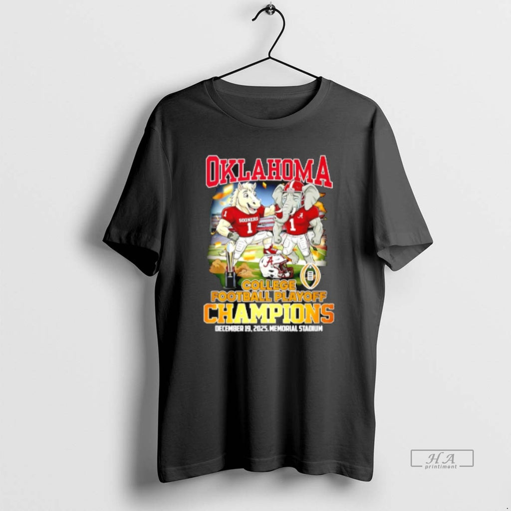 Official Oklahoma Sooners 2025 26 College Football Playoff Champions Beat Alabama Mascot