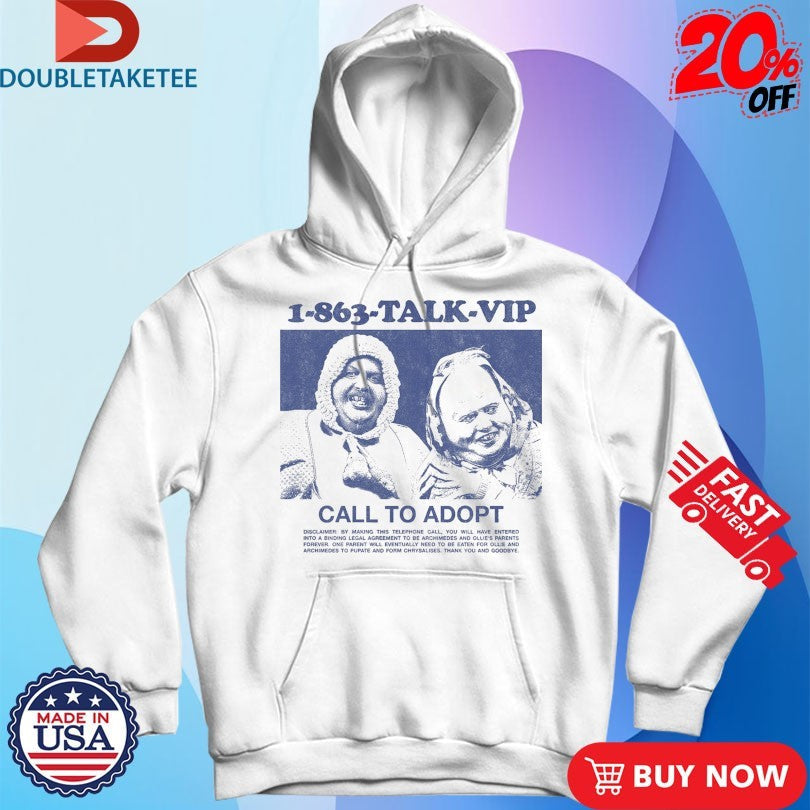 Official Ollie And Archimedes Talk Vip Call To Adopt Shirts Unisex , , , Long Sleeve Tee