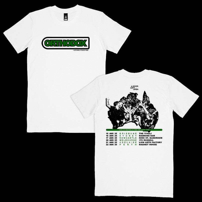 Official Orthodox A Door Left Open Aus Tour 2025 Shirts Unisex , , , Long Sleeve Tee