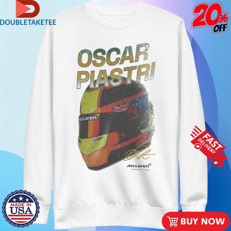 Official Oscar Piastri MClaren F1 Team Signature Shirts Unisex , , , Long Sleeve Tee
