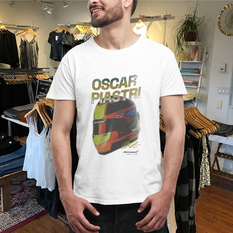 Official Oscar Piastri MClaren F1 Team Signature Shirts Unisex , , , Long Sleeve Tee