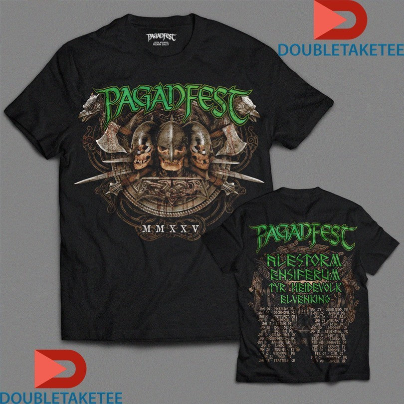 Official Paganfest Festival 2025 Tour Shirts Unisex , , , Long Sleeve Tee