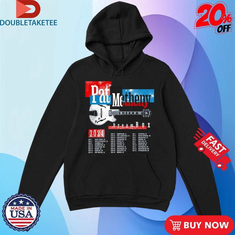 Official Pat Metheny Dreambox 2024 Tour Guitar Shirts Unisex , , , Long Sleeve Tee